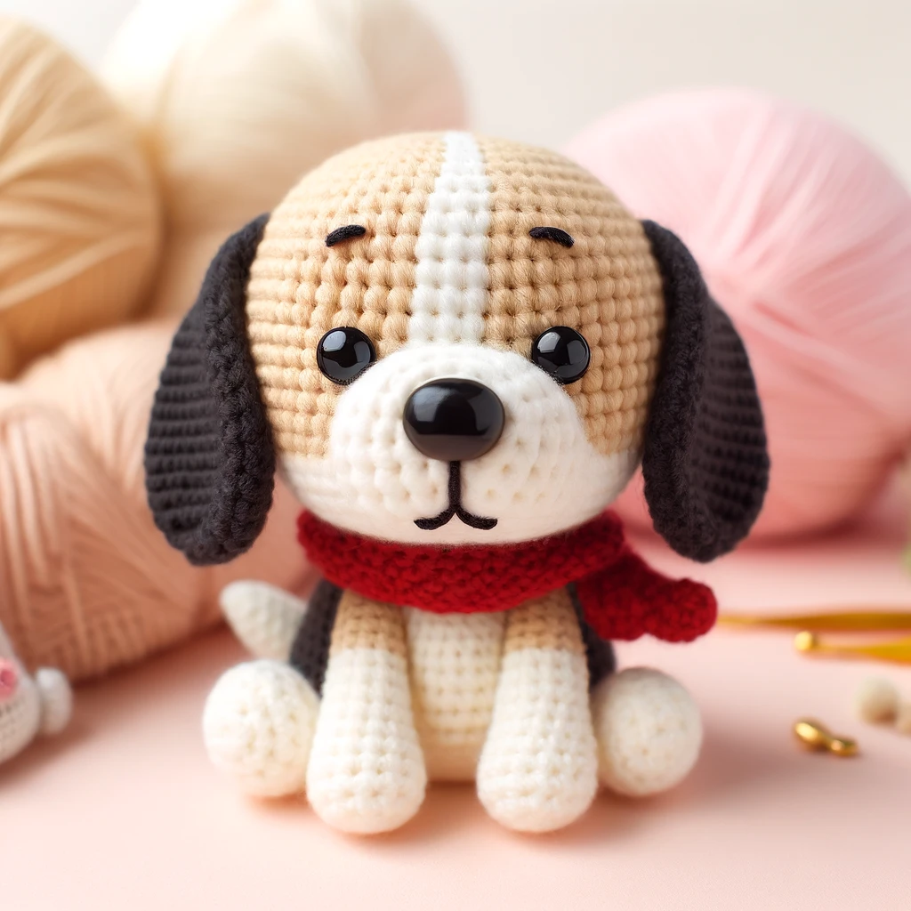 Cute Beagle Dog Amigurumi Crochet Pattern