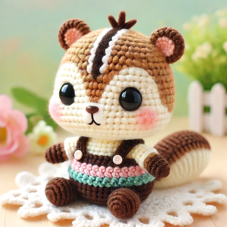 chipmunk amigurumi crochet pattern for beginners