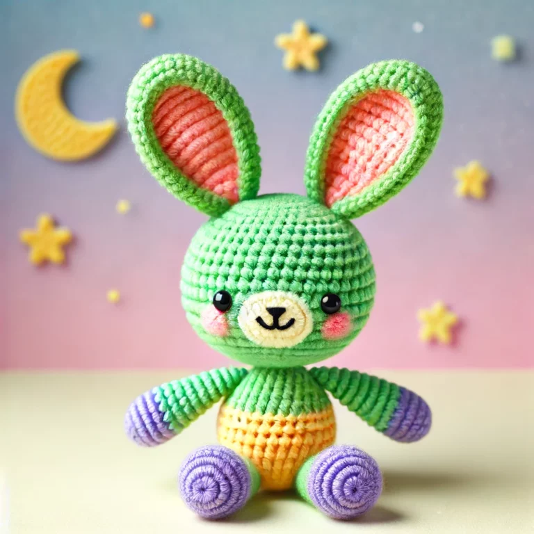 colorful bunny amigurumi crochet