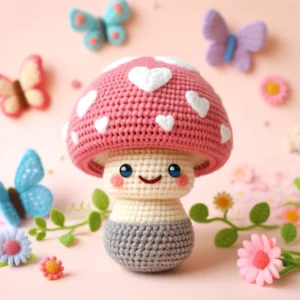 mushroom amigurumi free crochet pattern