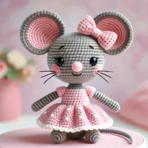 mouse girl amigurumi crochet